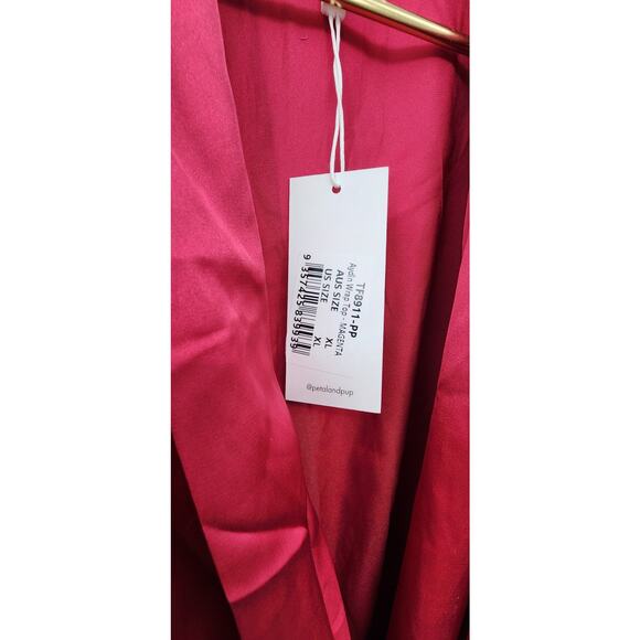 New NWT Petal + Pup Aydin Wrap Top Size XL Magenta Red Pink - Picture 12 of 13